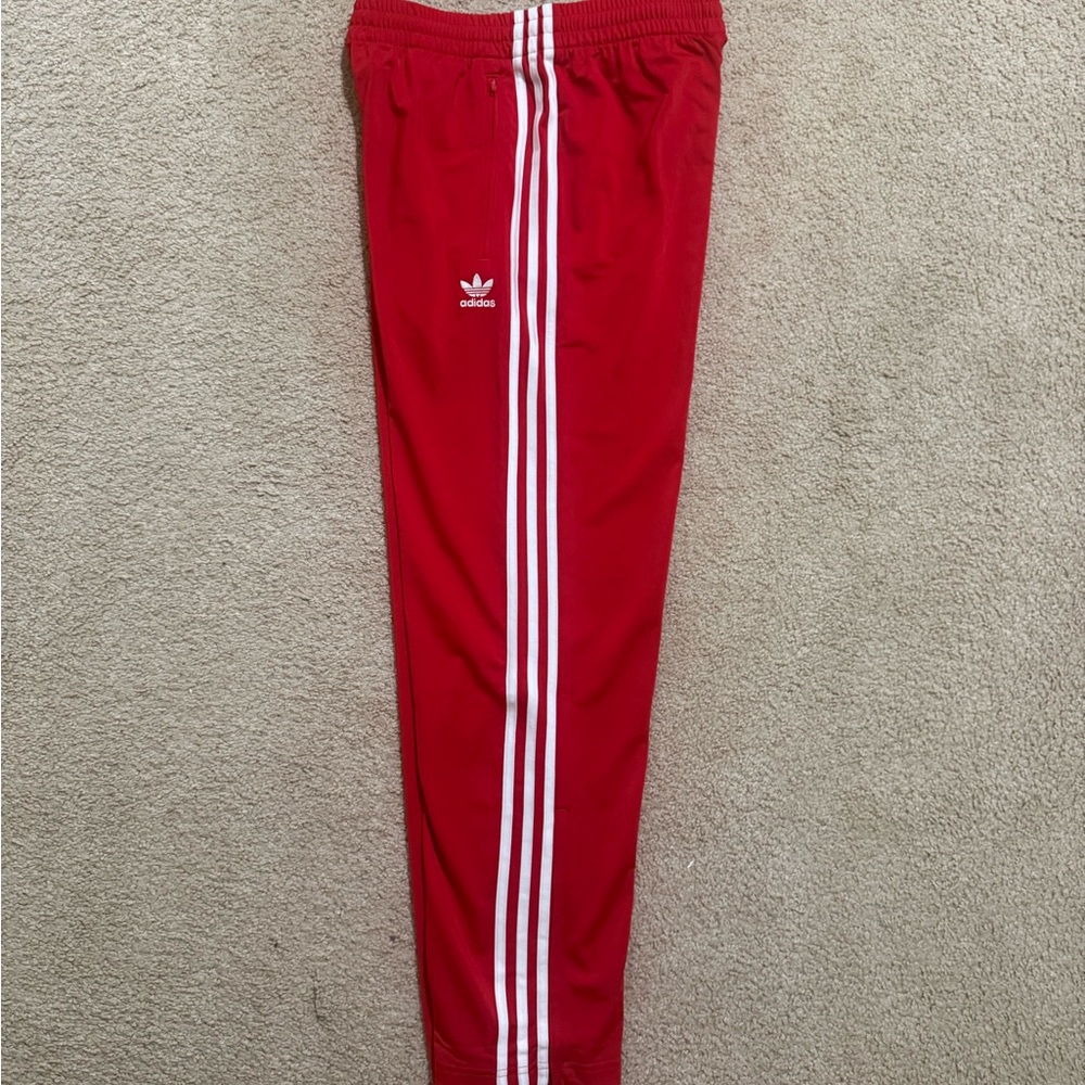 Adidas Originals Firebird Red Adicolor Classics Track Pants IJ7057 Men Size M - Picture 9 of 9